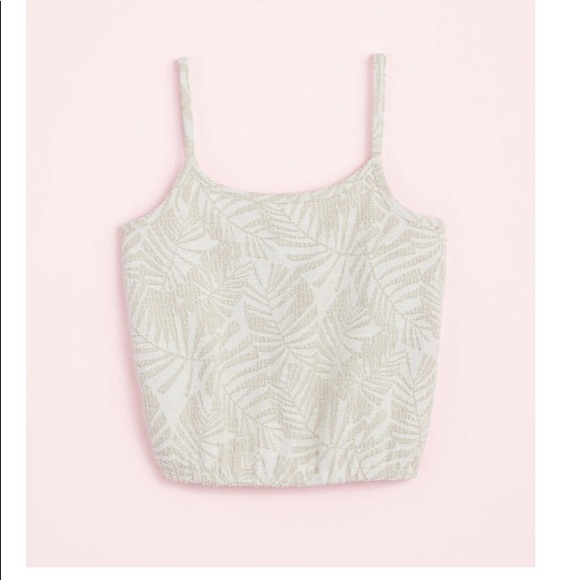 Loft palm bubble hem cami size L NWT - Picture 1 of 2